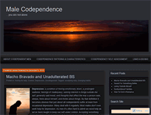 Tablet Screenshot of malecodependence.com